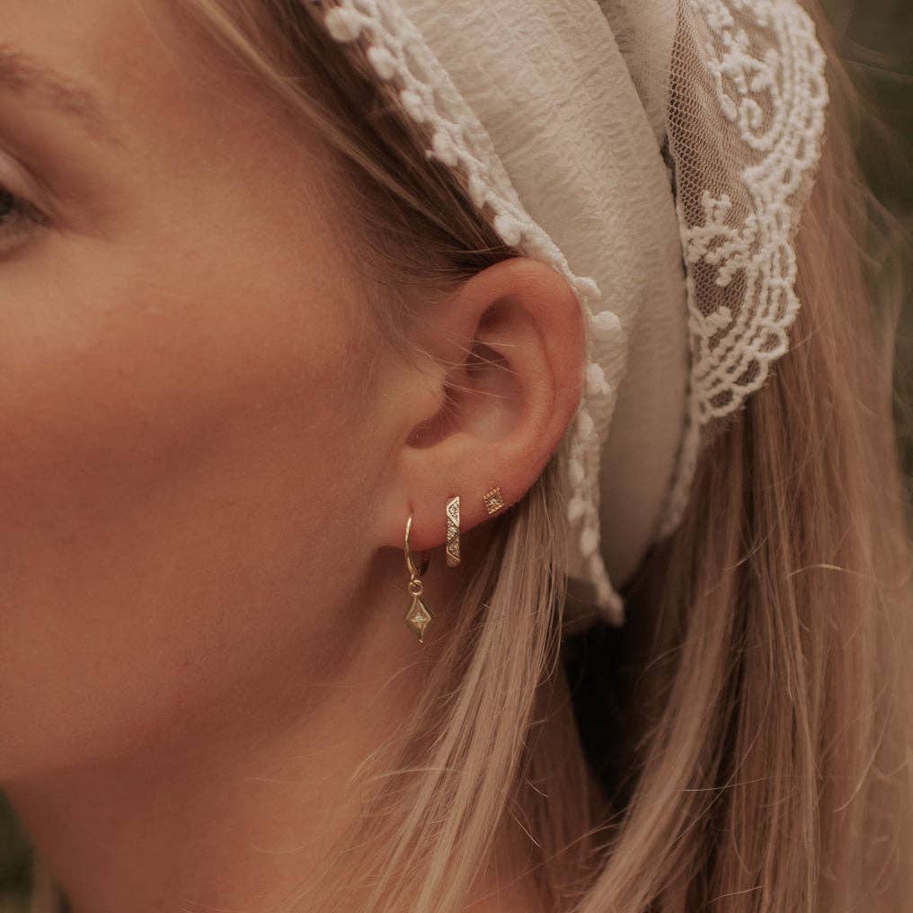 Aurora Diamond Flat Back Studs