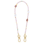 Rose Quartz Charm Phone Chain