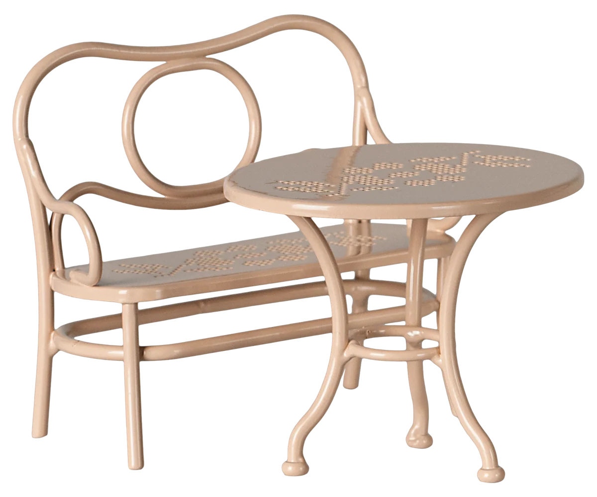 Café set, Mouse - Pale Pink