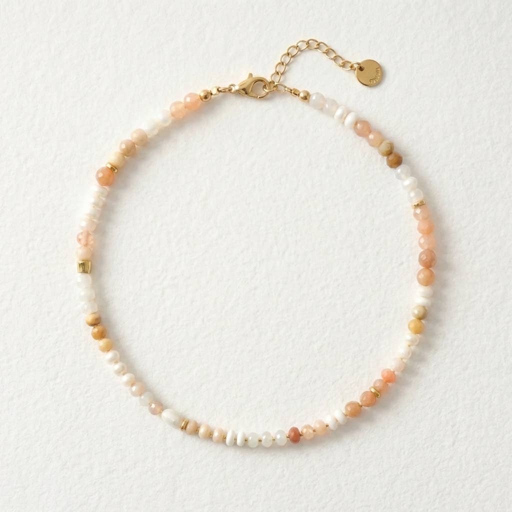 Desert Bloom Picture Stone Necklace