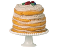 Party cake and cake stand, Mouse - Off white