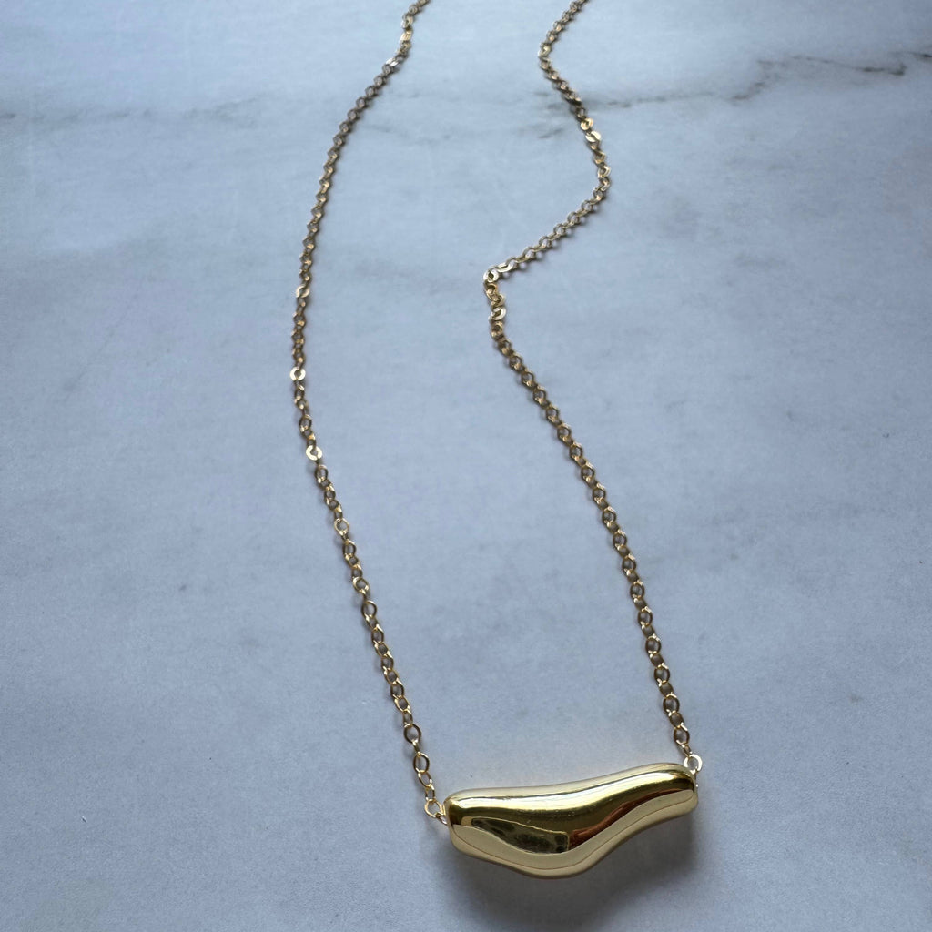 Hazel Gold Drip Necklace