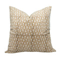 Tulsi Buti Indian Block Print Cushion Cover Chocolate Brown