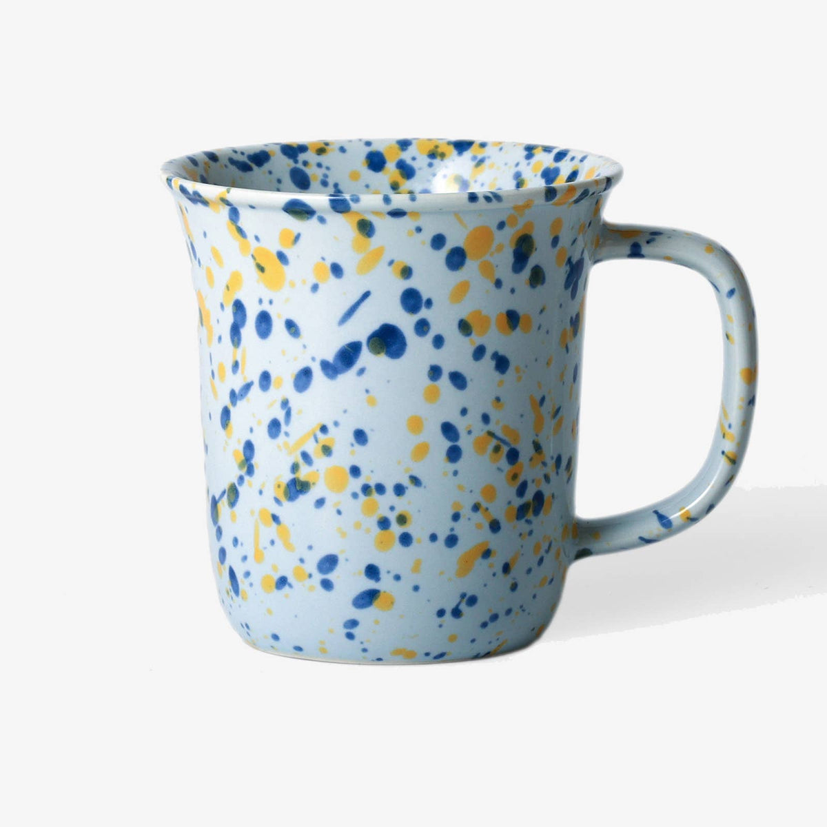 Splatter Ceramic Coffee Mug - Blue