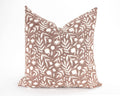 Aja Floral Block Print Macaroon Pillow Cover