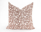 Aja Floral Block Print Macaroon Pillow Cover