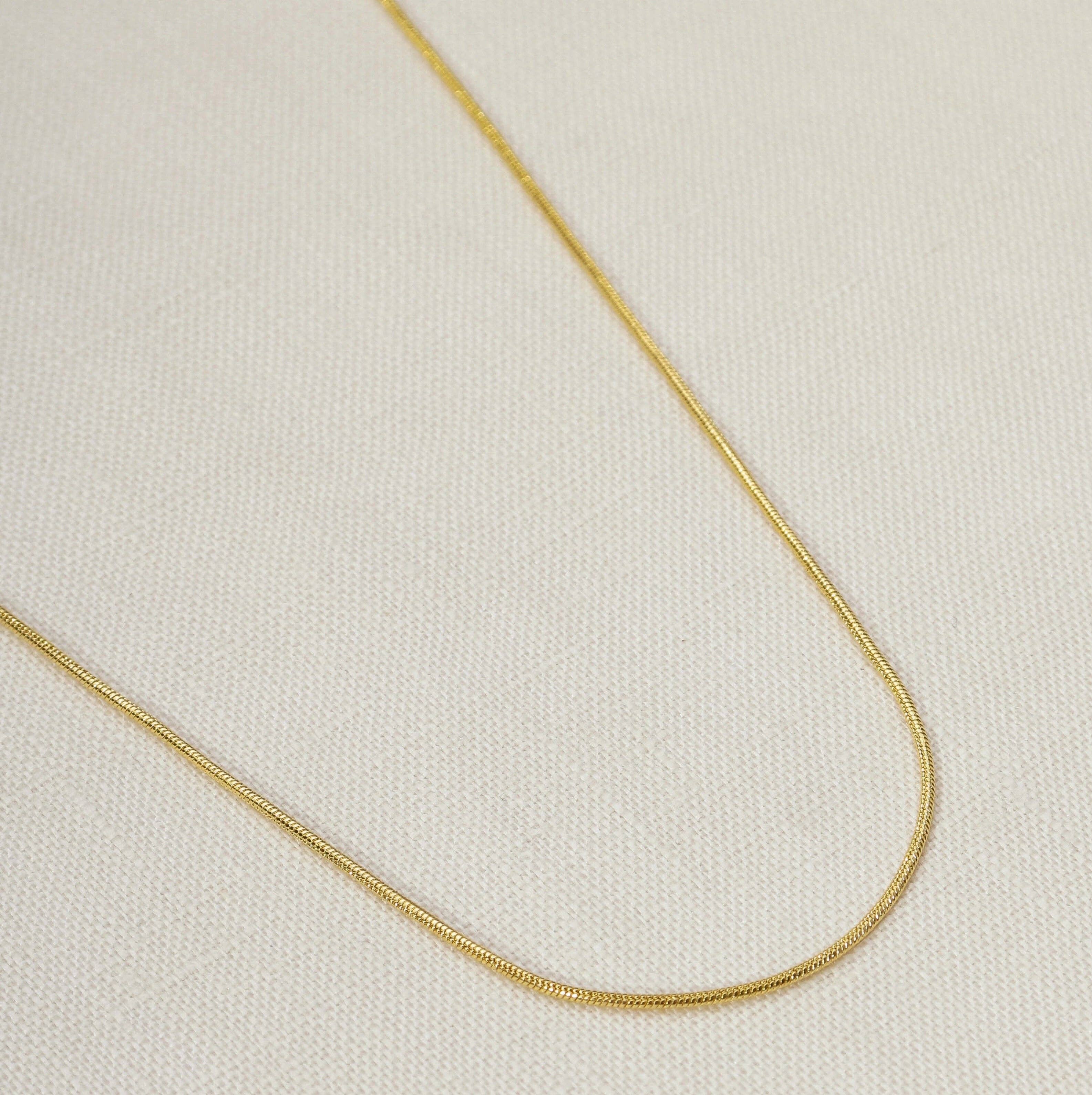Round Snake Chain Necklace \ 16in