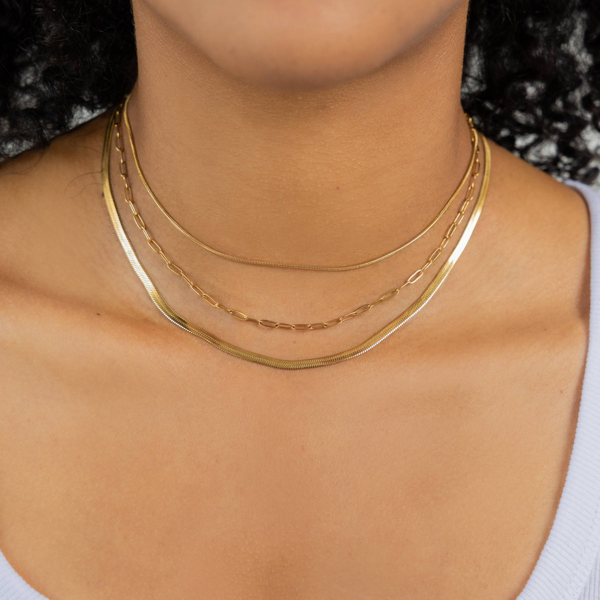 3-Layer Paperclip Necklace