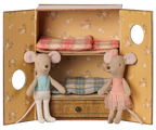 Ballet mice in dance studio, Little sister and brother