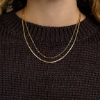 Double Layer Paperclip Necklace