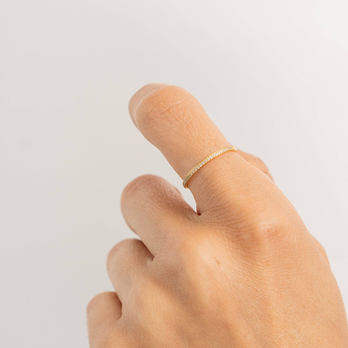 Dainty Tennis Ring Band