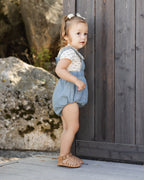 Denim Romper Washed Blue