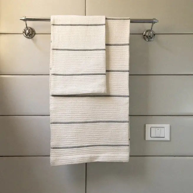 Handwoven Ethiopian Cotton Waffle Bath Towel