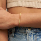 Gold Twisted Mini Bangle