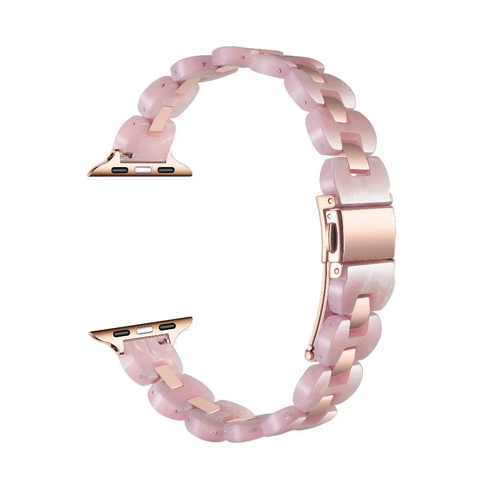 Gold and Tort Link Stainless Steel Band for Apple Watch