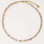 Swank Non-Tarnish Boho Beaded Pearl Necklace