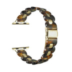 Gold and Tort Link Stainless Steel Band for Apple Watch