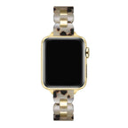 Gold and Tort Link Stainless Steel Band for Apple Watch
