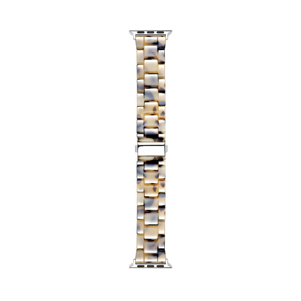 Light Tortoise Link Band for Apple Watch | Silver