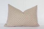 Neutral Floral Blush Lotus Pillow Cover