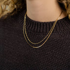 Double Layer Paperclip Necklace