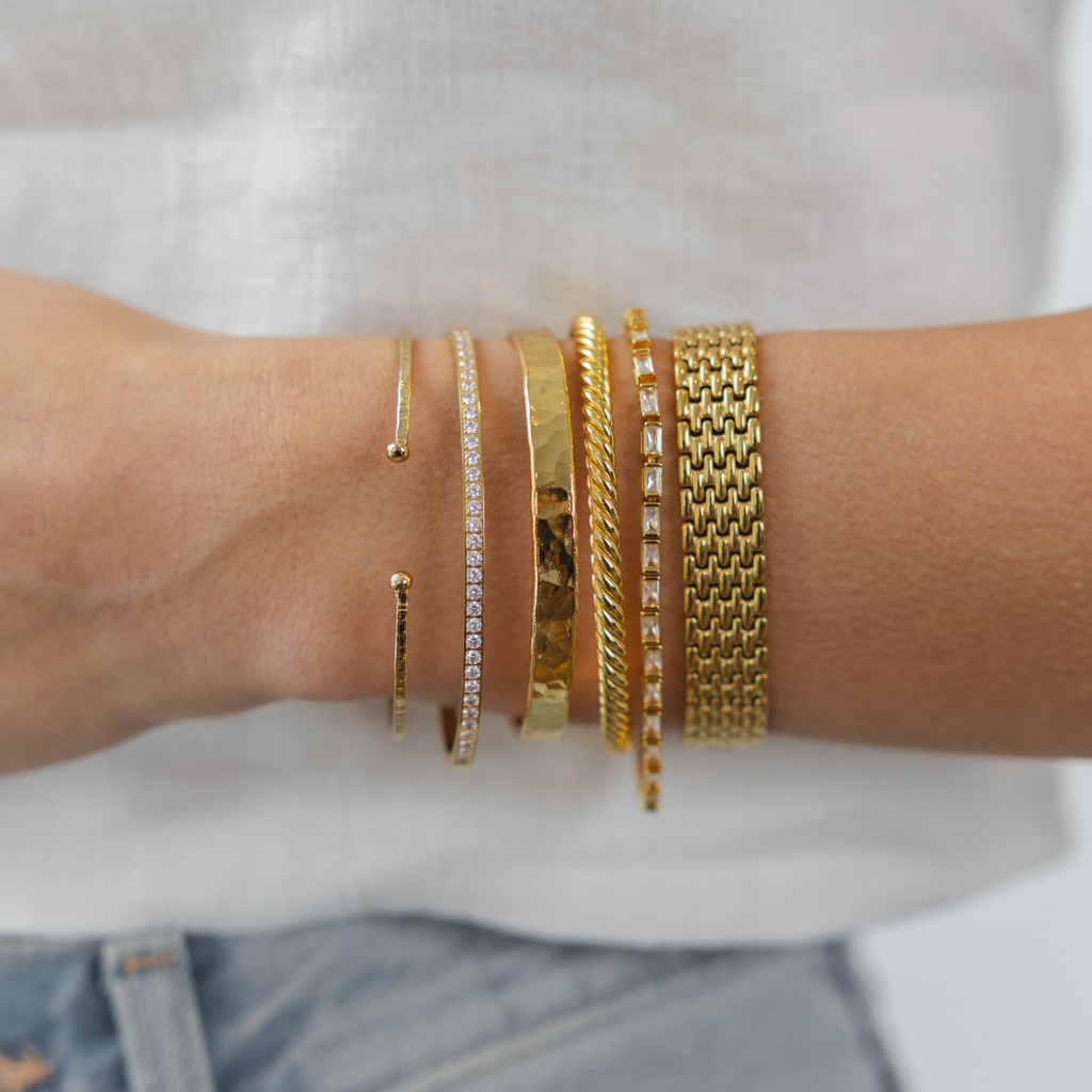 Lined Tennis Bangle