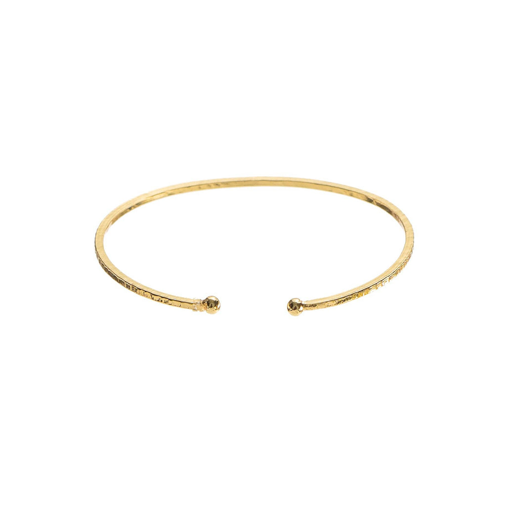 Thin Hammered Bangle
