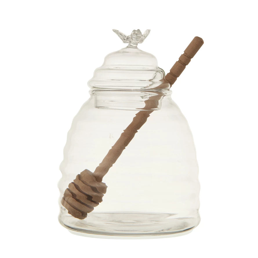 Glass Honey Jar