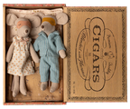 Mum and Dad Mice in Cigarbox