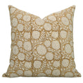 Indian Brown Floral Print Cushion Cover - Rajat