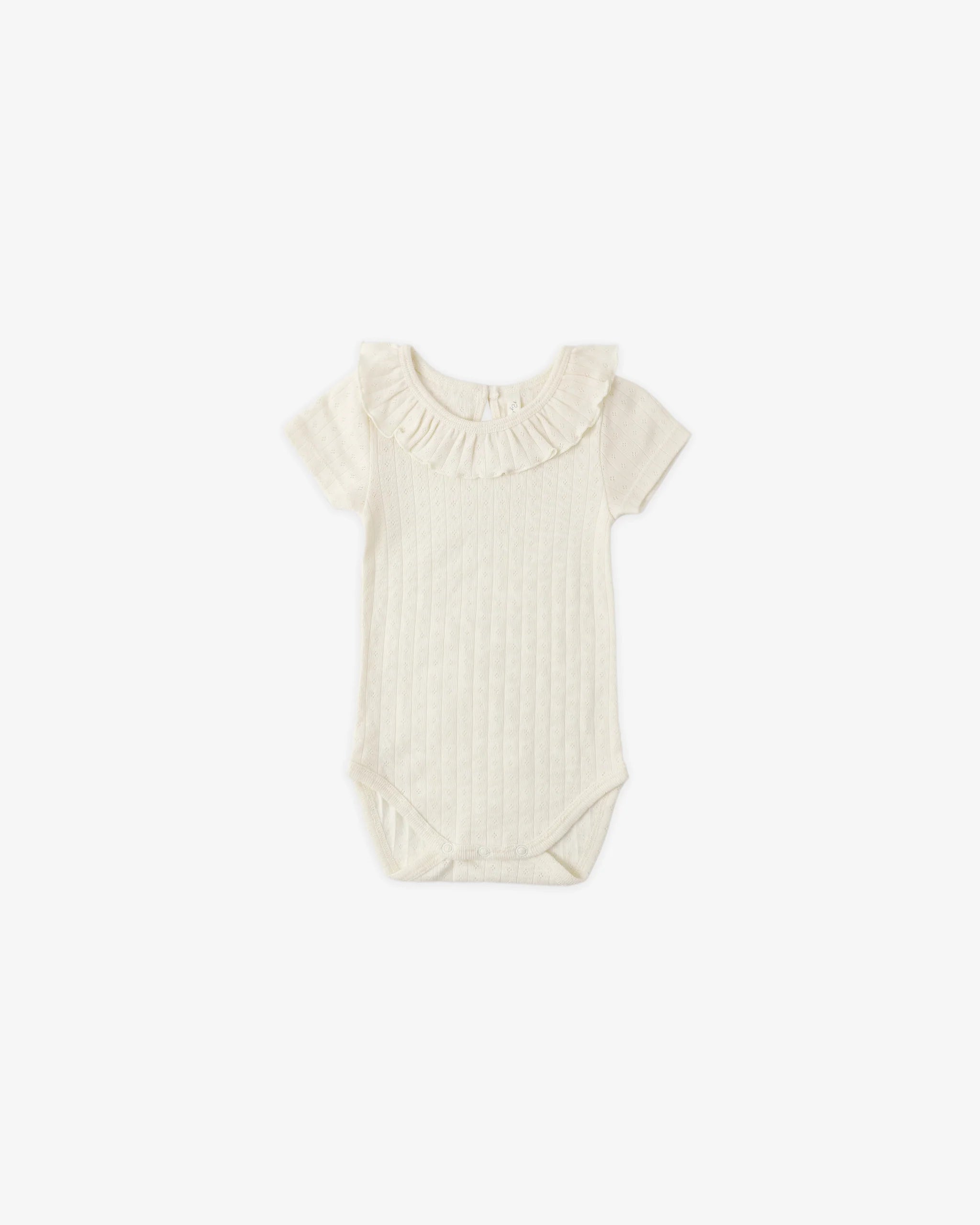 Ruffle Collar Bodysuit Ivory