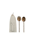 Stainless Steel Salad Servers with Spindle Handles