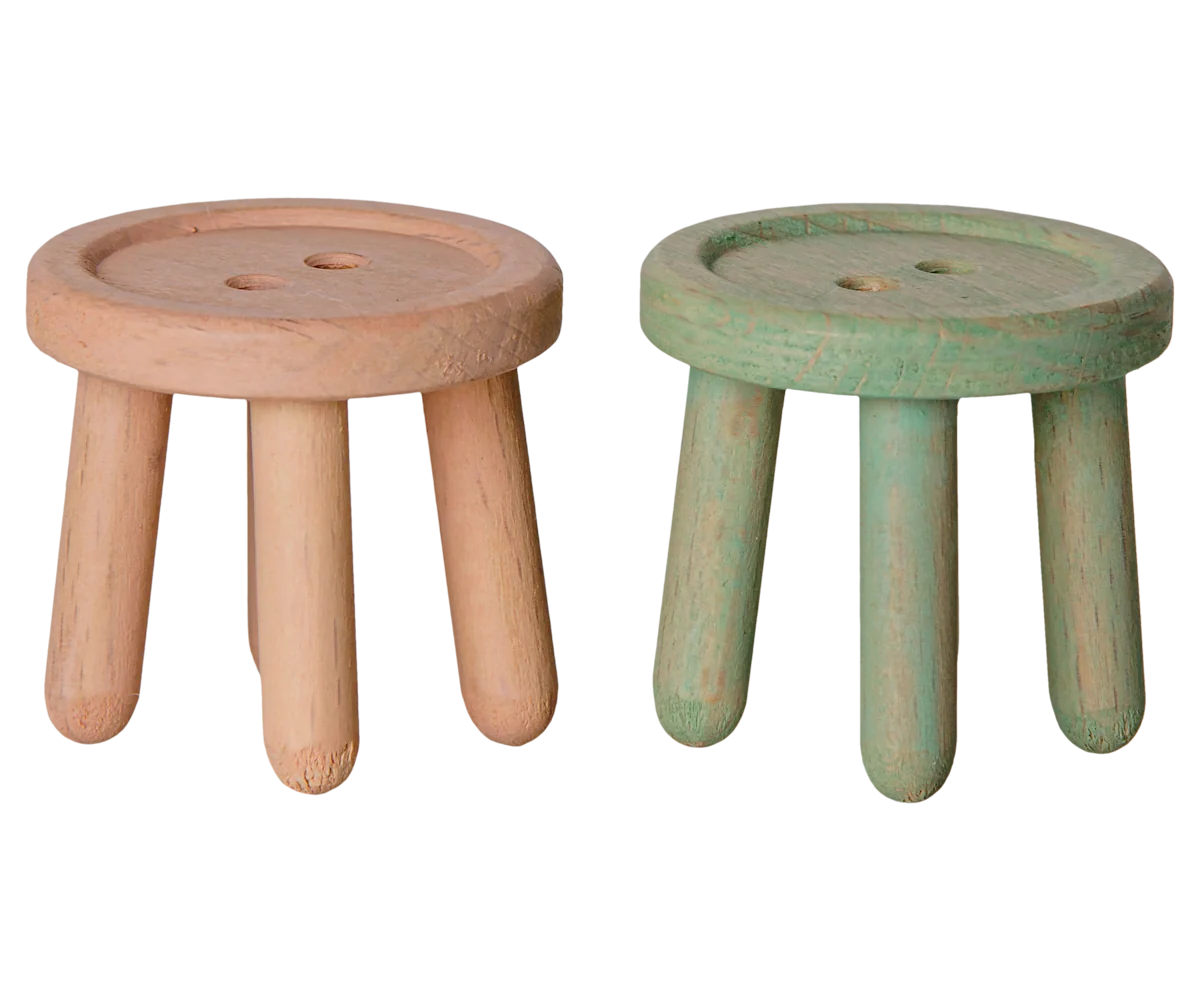 Stool set, Mouse - Light rose/Light  mint