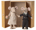 Wedding Mice Couple in Box | Mum Dad